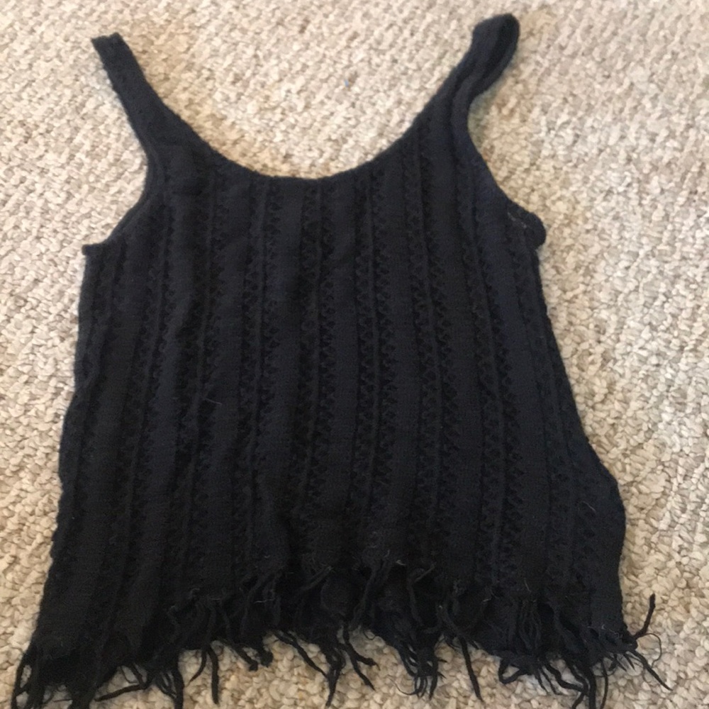 woven crop top
